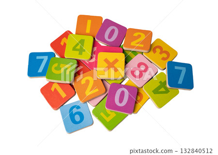 Math number colorful, education study mathematics. Math number colorful, education study mathematics. 132840512