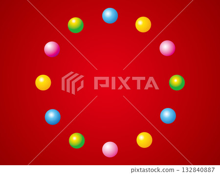 彩色圓形背景 彩色圓形背景 132840887