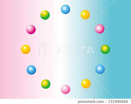 彩色圓形背景 132840888