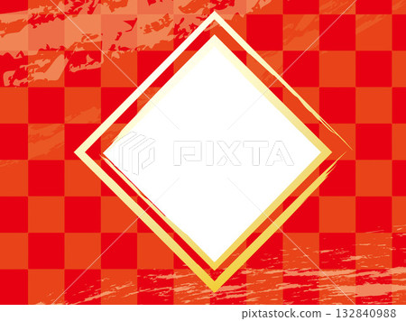 簡約日式圖案新年快樂插畫背景素材 132840988