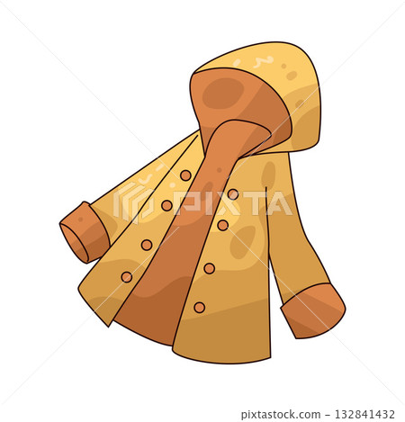illustration of Raincoat 132841432