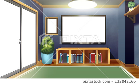 附電視的一室公寓 132842160