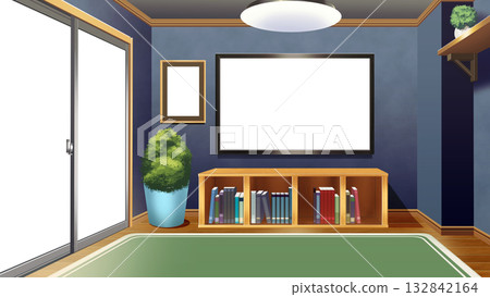 附電視的一室公寓 132842164