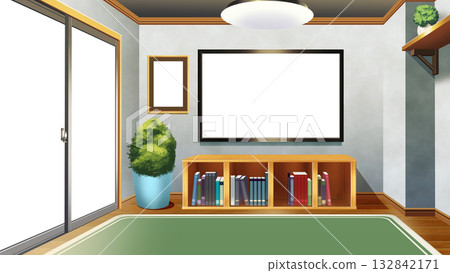 附電視的一室公寓 132842171