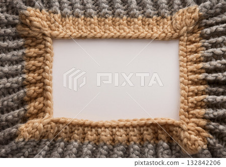 Brown knit frame 132842206