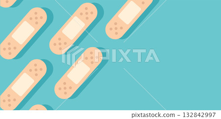 First Aid Bandage Pattern Background 132842997