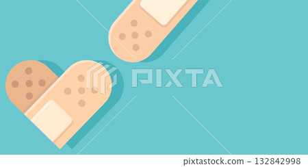 First Aid Bandage Pattern Background 132842998