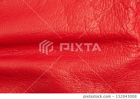 Red leather macro photo as background. Red leather macro photo as background. 132843008