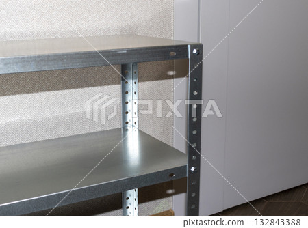 Assembled galvanized steel shelving unit Assembled galvanized steel shelving unit 132843388