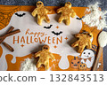 Home-baked cookies for Halloween 132843513