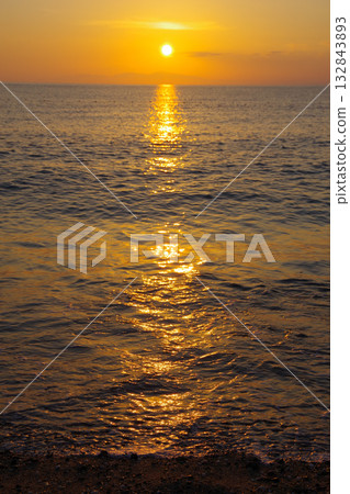 View of the sunset over Shodoshima from Keino Matsubara Beach in Minamiawaji City, Hyogo Prefecture View of the sunset over Shodoshima from Keino Matsubara Beach in Minamiawaji City, Hyogo Prefecture 132843893