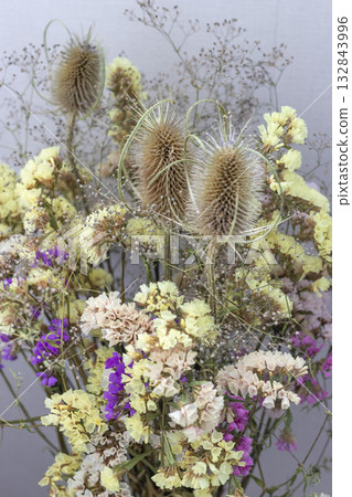Bouquet of decorative dried flowers Bouquet of decorative dried flowers 132843996