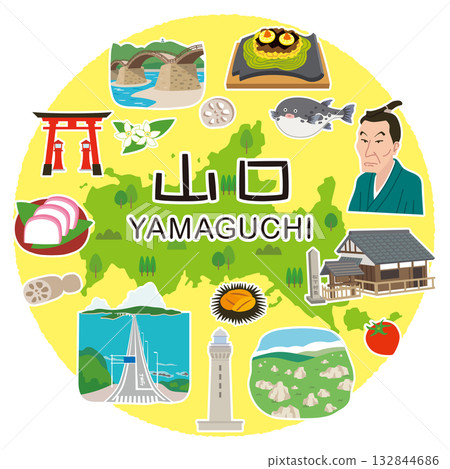 山口縣旅遊圖片圖標 132844686