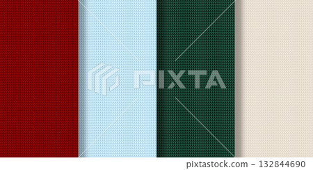 Set of seamless knitted patterns Set of seamless knitted patterns 132844690
