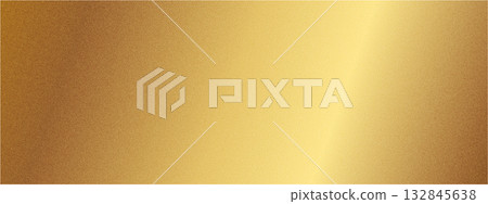 Gold gradient background with metallic foil texture. Shiny golden surface and glossy light reflections create an elegant, luxurious vector design perfect for cards, business, and decoration. 132845638