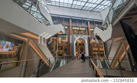Hallway of the shopping mall in Antwerp 132845818