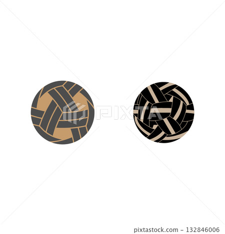 vectors takraw balls, black and brown. vectors takraw balls, black and brown. 132846006