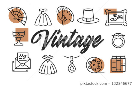 Vintage Poster. Vector Illustration 132846677