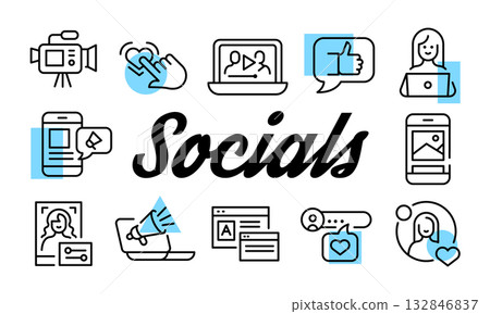 Social Media Poster. Vector Illustration Social Media Poster. Vector Illustration 132846837