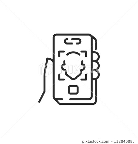 Face ID Security Icon Face ID Security Icon 132846893