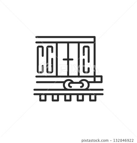 Train Wagon Icon Train Wagon Icon 132846922