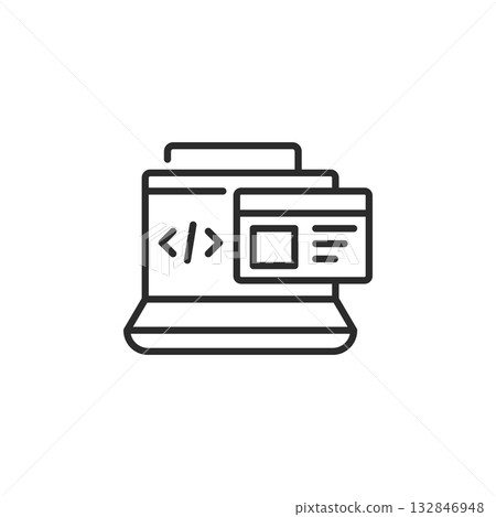 Web Development Icon Web Development Icon 132846948