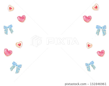 紅色的心框架 紅色的心框架 132846961