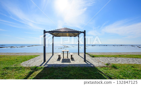 Oga Peninsula, Unosaki Beach, one of Japan's 100 best beaches, Akita Prefecture Oga Peninsula, Unosaki Beach, one of Japan's 100 best beaches, Akita Prefecture 132847125