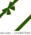 Gift ribbon green version 132847260