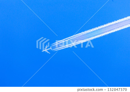 Airplane and sky Airplane and sky 132847370
