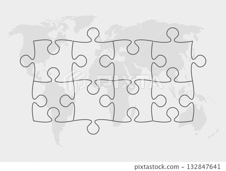 Puzzle diagram infographic process on 8 parts Puzzle diagram infographic process on 8 parts 132847641