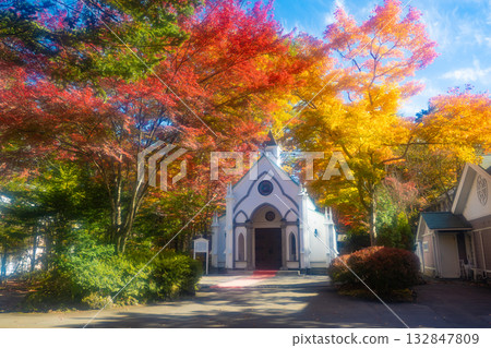 Autumn in Karuizawa - Old Karuizawa Chapel 132847809
