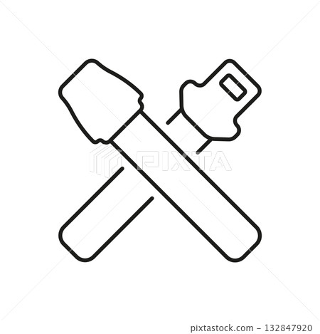Airplane Seat Belt Safety Equipment Line Icon. Aviation Travel Buckle Protection for Passenger Flight Comfort and Security Outline Symbol. Editable Stroke. Isolated Vector Illustration Airplane Seat Belt Safety Equipment Line Icon. Aviation Travel Buckle Protection for Passenger Flight Comfort and Security Outline Symbol. Editable Stroke. Isolated Vector Illustration 132847920