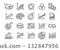 Analytics Chart Icons Set 132847956