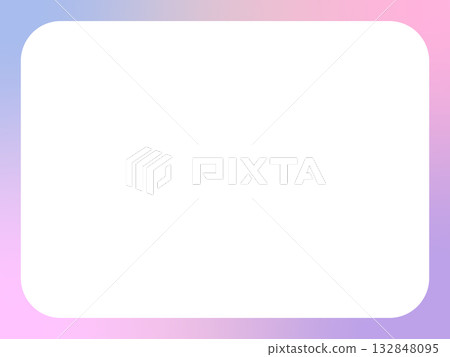 柔和漸層色邊框背景，中心留白 | 柔和色調，漸層色，白色背景，邊框，十 132848095