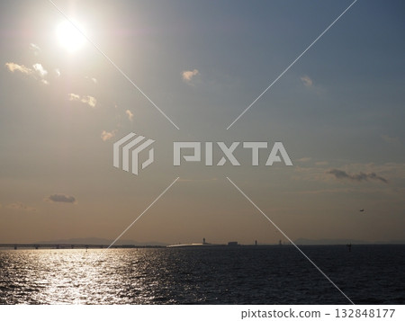 Evening view of Kansai skyline 132848177