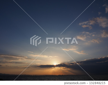 關西天際線的夜景 132848215