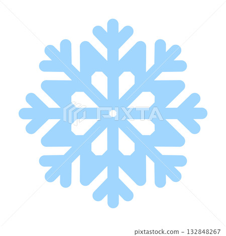 Large Snowflake 2 Blue Transparent 132848267