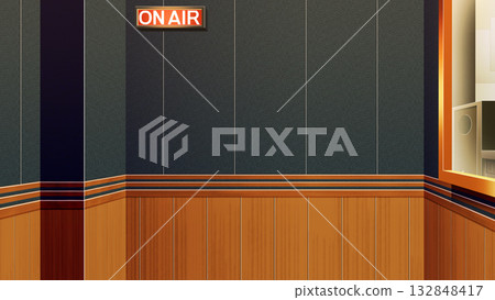 An empty radio booth 132848417