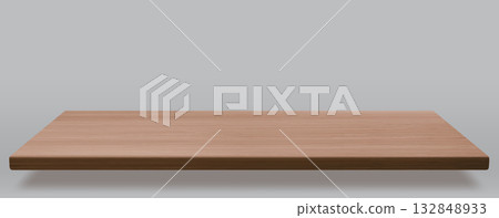 Wooden desk top with natural wood grain texture Wooden desk top with natural wood grain texture 132848933