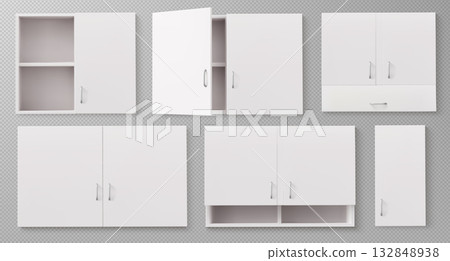 White kitchen cabinet furniture set White kitchen cabinet furniture set 132848938