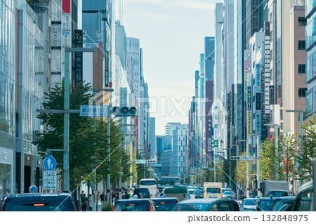 東京的建築和天空 東京的建築和天空 132848975