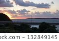 Sunset seen from the top of the bridge 132849145