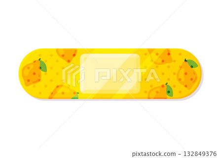 Colorful Medical Plaster or Adhesive Bandage for Injuries Vector Illustration 132849376