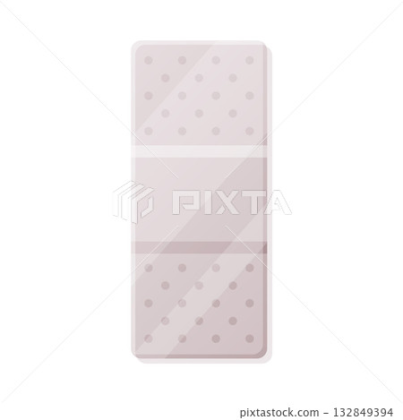 Medical Plaster or Adhesive Bandage for Injuries Vector Illustration Medical Plaster or Adhesive Bandage for Injuries Vector Illustration 132849394