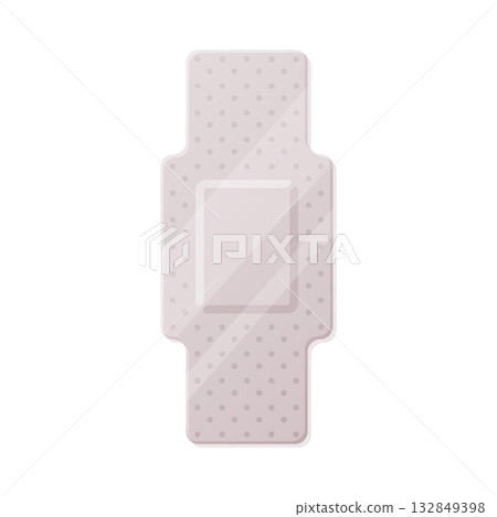 Medical Plaster or Adhesive Bandage for Injuries Vector Illustration 132849398