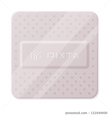 Medical Plaster or Adhesive Bandage for Injuries Vector Illustration 132849400