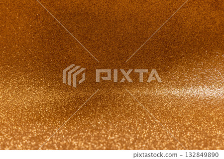 Golden glitter background with curved shimmer and radiant sparkling texture for festive design 132849890