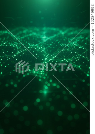 綠色發光節點插圖_01 132849998