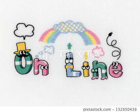 Embroidered "On Line" Embroidered "On Line" 132850438